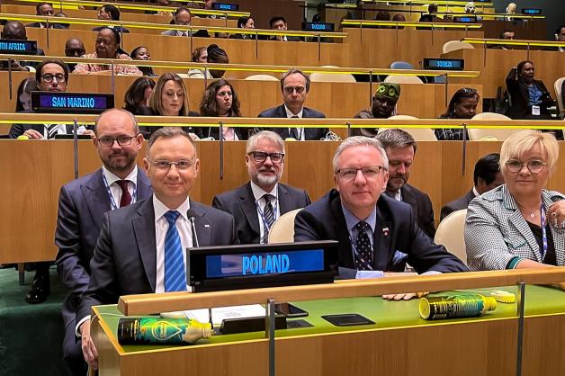 Prezydent RP Andrzej Duda w siedzibie ONZ wziął dziś udział w otwarciu Szczytu dotyczącego Celów Zrównoważonego Rozwoju SDG Summit